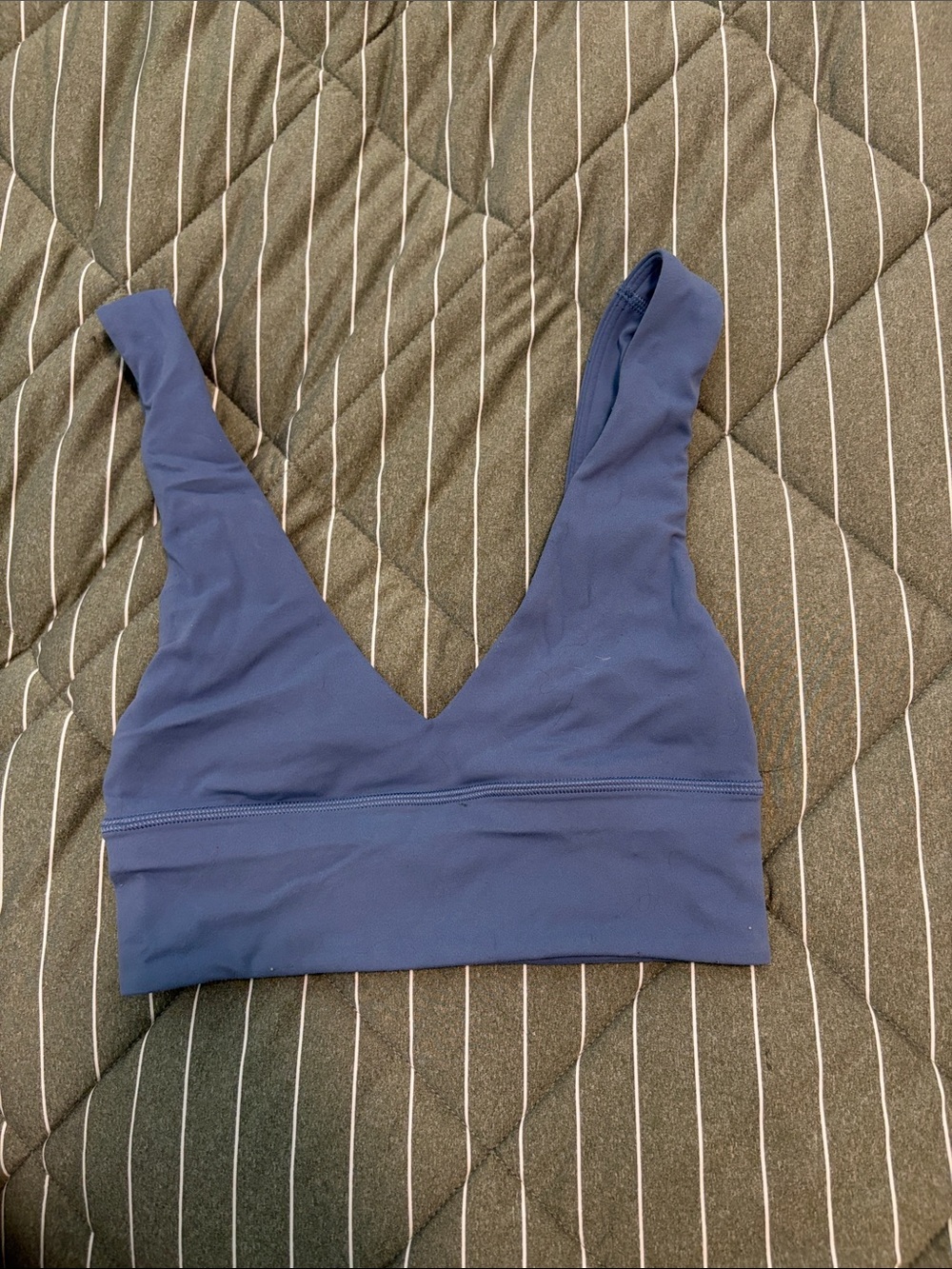 lululemon athletica Navy V-Neck Seamless Sports Bra